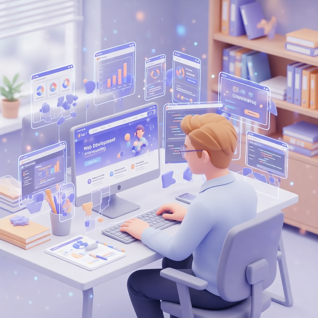 Web manager illustration